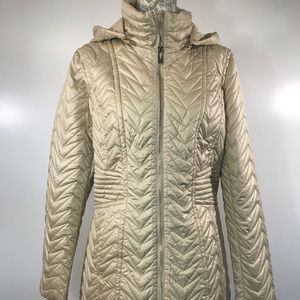 NWT Via Spiga Zig-Zag Quilted detachable jacket